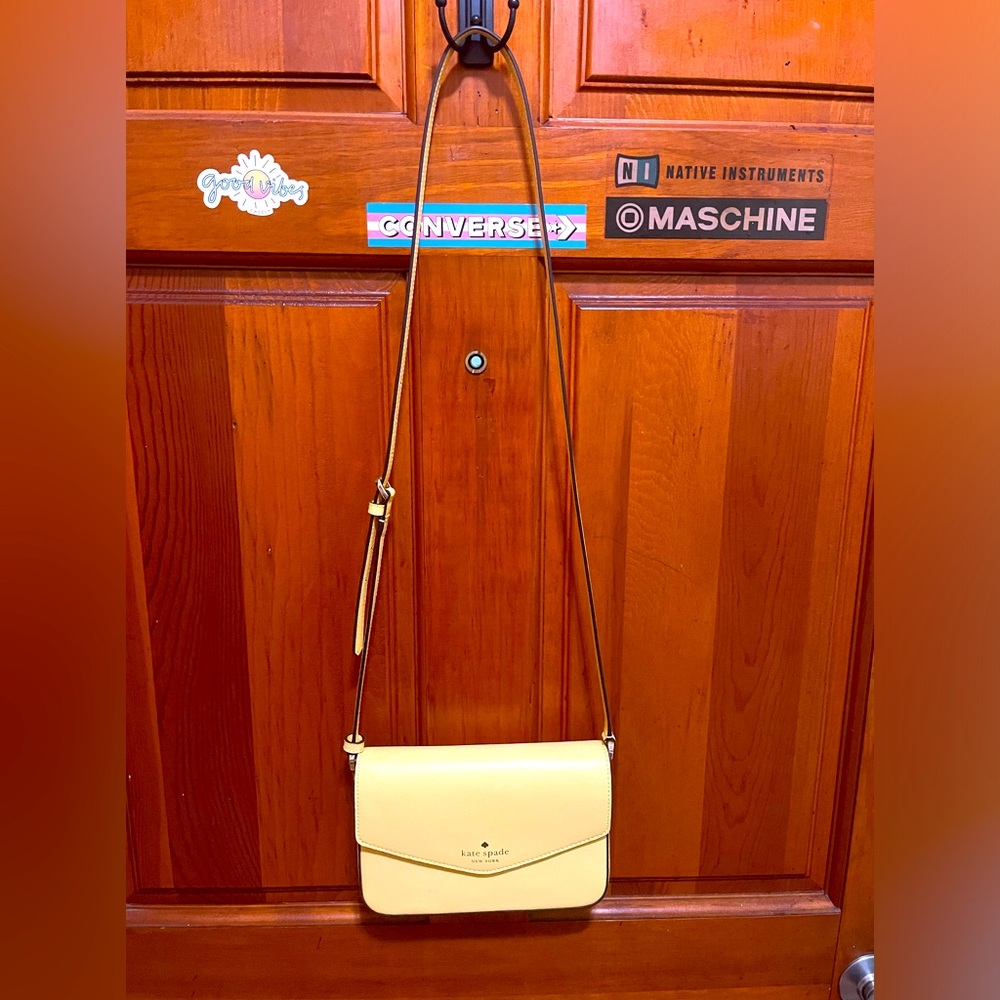Never used Kate Spade Yellow Crossbody
